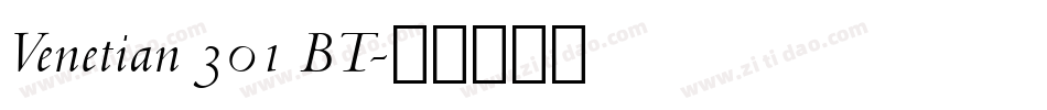 Venetian 301 BT字体转换